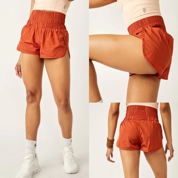 Free People FP Movement Red Earth The Way Home Shorts red Small 45776 - Picture 2 of 13